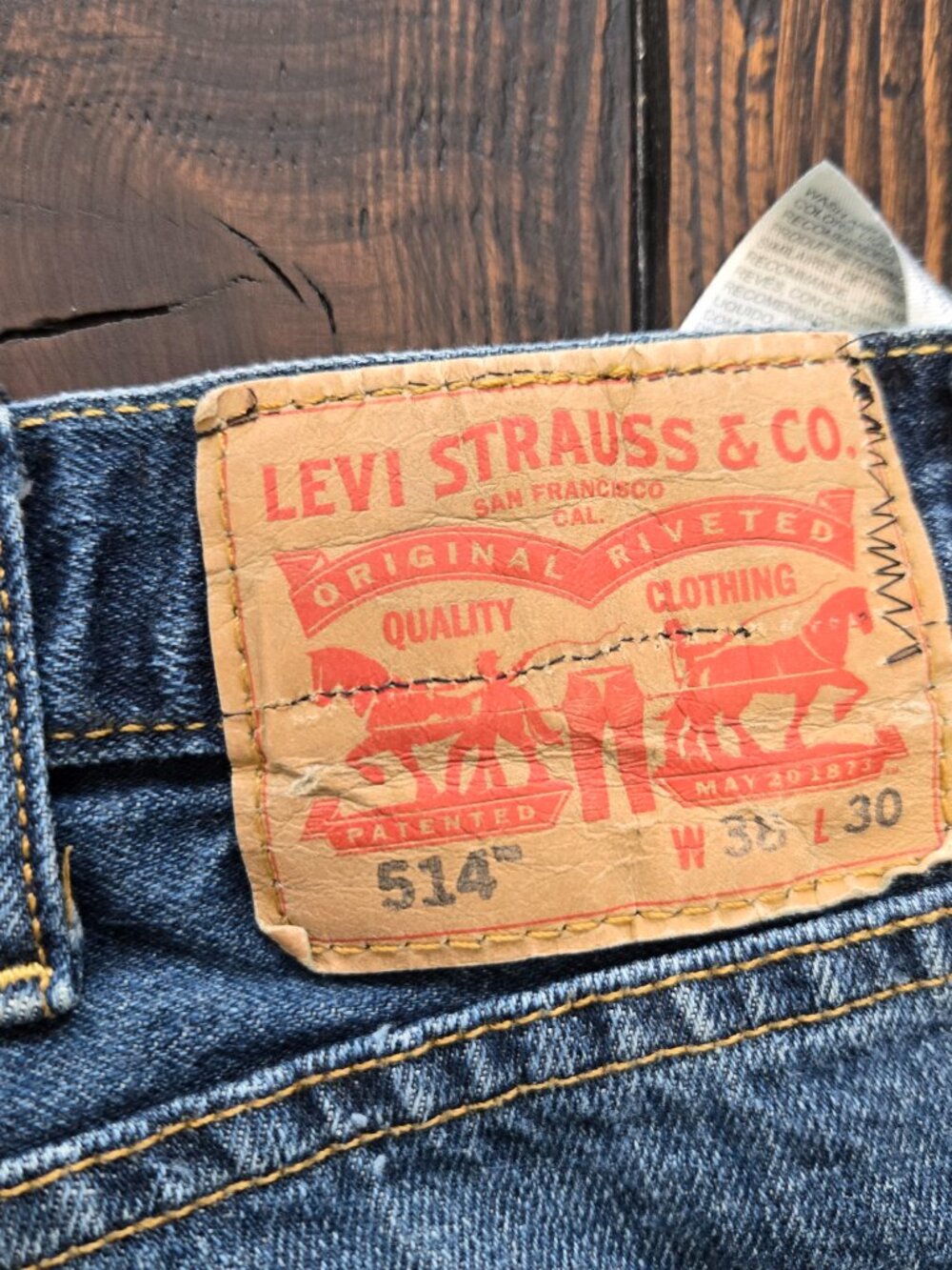 Levis 514 Mens Straight Fit Jeans Size 38x26 Denim 100% Cotton Lot of 2 - Picture 12 of 12